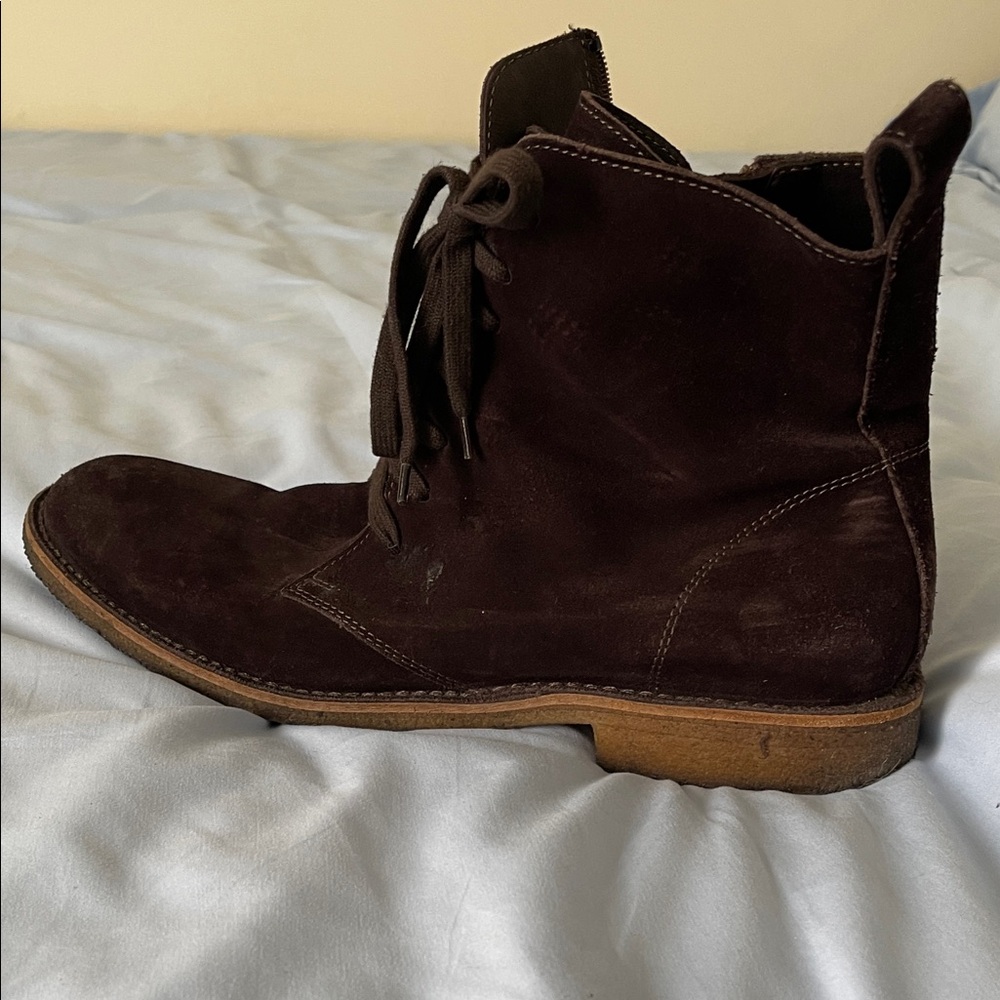 Bottega Veneta Dark Brown Suede Boots